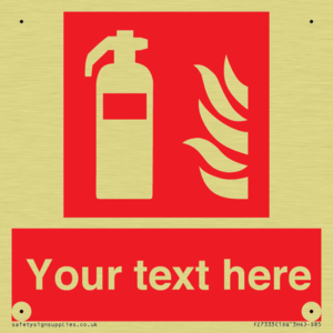 Custom Fire extinguisher Sign